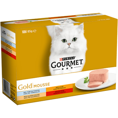 Purina Gourmet Våtfoder Mousse för katt 12-pack